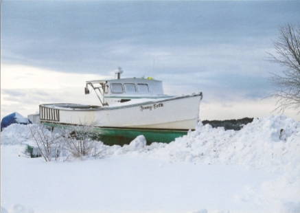 Snowed In Boat